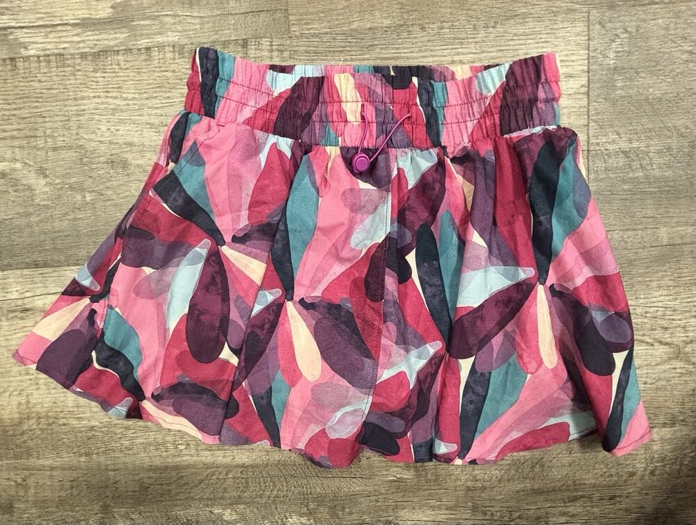 Sincerely Jules Athletic Skort Womens Small Pink Purple Floral Active Skirt